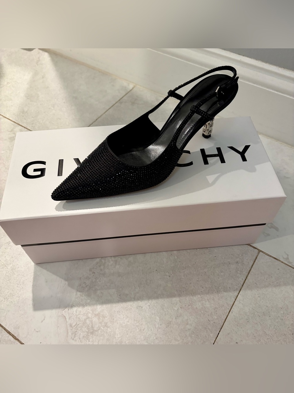 Givenchy G Cube 75mm
Slingback Pumps | Black